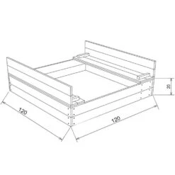 Axi Bac à Sable 11 Axi Bac à Sable -Magasin De Jouets En Bois bac a sable bois 5