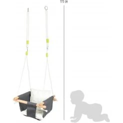 Small Foot Balançoire Nacelle Bébé -Magasin De Jouets En Bois balancoire nacelle bebe bois 3