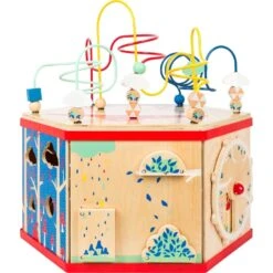 Small Foot Cube D'activités Hexagonal -Magasin De Jouets En Bois boite hexagonale multi activites en bois 10