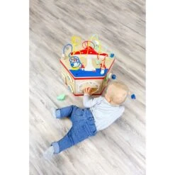 Small Foot Cube D'activités Hexagonal -Magasin De Jouets En Bois boite hexagonale multi activites en bois 11