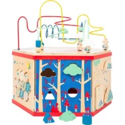 Small Foot Cube D'activités Hexagonal -Magasin De Jouets En Bois boite hexagonale multi activites en bois 8