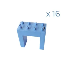 Briques Bleues (16 Pièces) Pour Circuit à Billes -Magasin De Jouets En Bois briques bleues 16 pieces 2