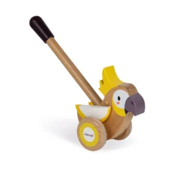 Janod Cacatoès à Pousser 7 Janod Cacatoès à Pousser -Magasin De Jouets En Bois cacatoes a pousser bois 2