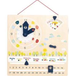 Small Foot Calendrier Et Horloge éducatifs