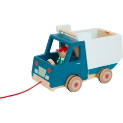 Small Foot Camion Benne à Tirer 12 Small Foot Camion Benne à Tirer -Magasin De Jouets En Bois camion benne a tirer bois 2