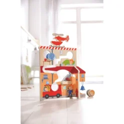Haba Cascade De Roues - La Vie En Caserne -Magasin De Jouets En Bois cascade de roues la vie en caserne bois 2