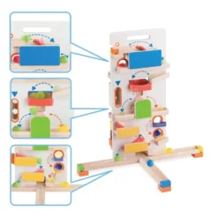 Circuit à Billes - Descente Verticale 7 Circuit à Billes - Descente Verticale -Magasin De Jouets En Bois circuit a billes en bois descente verticale 2