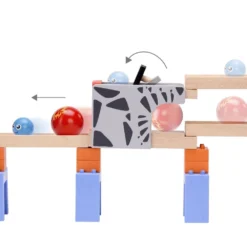 Circuit à Billes - Double Course -Magasin De Jouets En Bois circuit a billes en bois double course 6