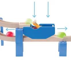 Circuit à Billes - Montagnes Russes -Magasin De Jouets En Bois circuit a billes en bois montagnes russes 3