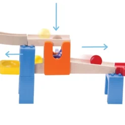 Circuit à Billes - Montagnes Russes -Magasin De Jouets En Bois circuit a billes en bois montagnes russes 4