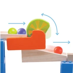 Circuit à Billes - Rebond -Magasin De Jouets En Bois circuit a billes en bois rebond 2