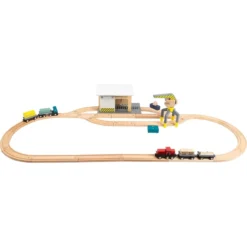 Small Foot Circuit De Train - Gare De Marchandises