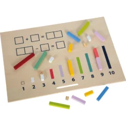 Small Foot Coffret Mathématiques - Réglettes Cuisenaire Et Opérations -Magasin De Jouets En Bois coffret mathematiques bois reglettes cuisenaire et operations 2