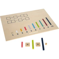Small Foot Coffret Mathématiques - Réglettes Cuisenaire Et Opérations -Magasin De Jouets En Bois coffret mathematiques bois reglettes cuisenaire et operations 3
