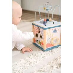 Small Foot Cube De Motricité - Beauté Marine -Magasin De Jouets En Bois cube de motricite beaute marine bois 3