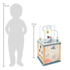 Small Foot Cube De Motricité - Beauté Marine -Magasin De Jouets En Bois cube de motricite beaute marine bois 7