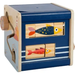 Small Foot Cube De Motricité - Voyage Marin -Magasin De Jouets En Bois cube de motricite voyage marin bois 7