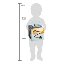 Small Foot Cube De Motricité - Voyage Marin -Magasin De Jouets En Bois cube de motricite voyage marin bois 9