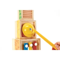 Ensemble D'instruments De Musique Empilés -Magasin De Jouets En Bois ensemble d instruments de musique empiles bois 5