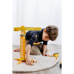Small Foot Grue De Chantier 13 Small Foot Grue De Chantier -Magasin De Jouets En Bois grue de chantier bois 3