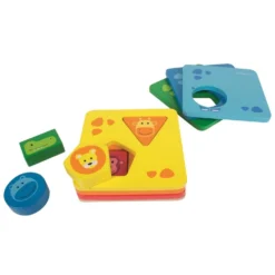 Beleduc Jeu à Empiler - Animaux Rigolos -Magasin De Jouets En Bois jeu a empiler animaux rigolos bois 9