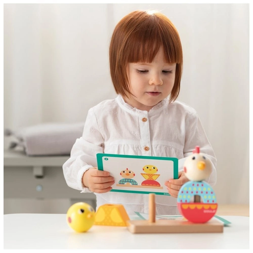 Jeu à Empiler Et Visser - Jolies Poulettes 2 Jeu à Empiler Et Visser - Jolies Poulettes – Image 2