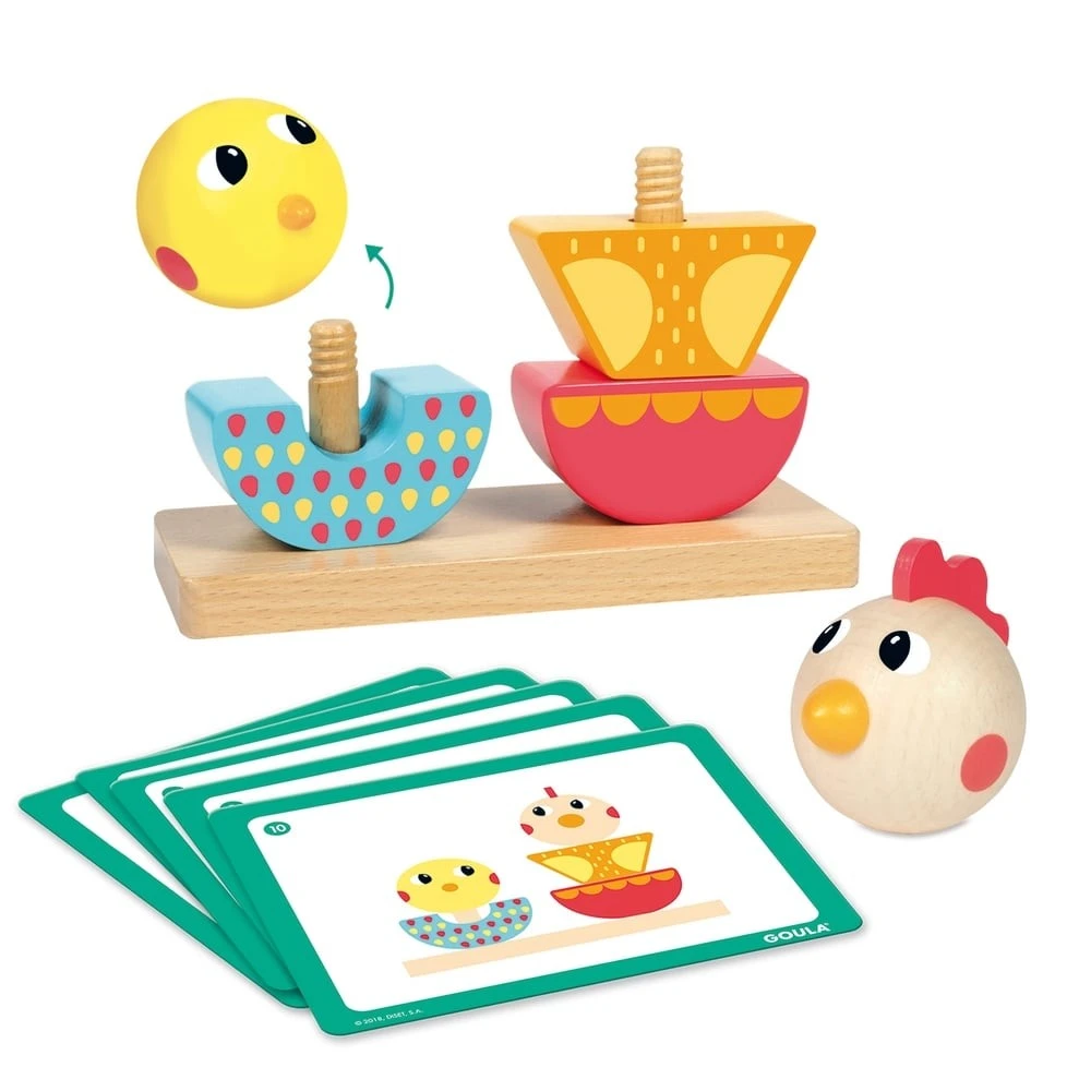 Jeu à Empiler Et Visser - Jolies Poulettes 3 Jeu à Empiler Et Visser - Jolies Poulettes – Image 3