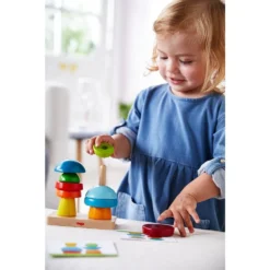 Haba Jeu à Empiler - Ronde Des Couleurs -Magasin De Jouets En Bois jeu a empiler ronde des couleurs bois 3