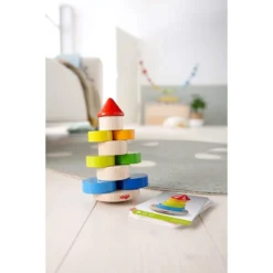 Haba Jeu à Empiler - Tour Infernale -Magasin De Jouets En Bois jeu a empiler tour infernale bois 3