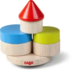 Haba Jeu à Empiler - Tour Infernale -Magasin De Jouets En Bois jeu a empiler tour infernale bois 4