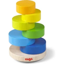 Haba Jeu à Empiler - Tour Infernale -Magasin De Jouets En Bois jeu a empiler tour infernale bois 6