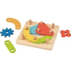 Goki Jeu D'agencement - Formes, Couleurs Et Engrenages 8 Goki Jeu D'agencement - Formes, Couleurs Et Engrenages -Magasin De Jouets En Bois jeu d agencement formes couleurs et engrenages bois 2