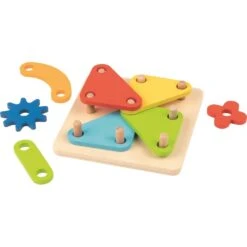 Goki Jeu D'agencement - Formes, Couleurs Et Engrenages 11 Goki Jeu D'agencement - Formes, Couleurs Et Engrenages -Magasin De Jouets En Bois jeu d agencement formes couleurs et engrenages bois 5