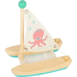 Small Foot Jeu D'eau - Catamaran -Magasin De Jouets En Bois jeu d eau catamaran bois 3