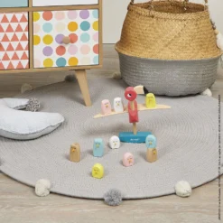Janod Jeu D'équilibre - Flamant Rose -Magasin De Jouets En Bois jeu d equilibre flamant rose bois 3