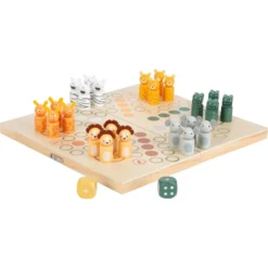 Small Foot Jeu Des Petits Chevaux - Dans La Savane -Magasin De Jouets En Bois jeu des petits chevaux dans la savane bois 4