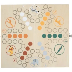 Small Foot Jeu Des Petits Chevaux - Dans La Savane -Magasin De Jouets En Bois jeu des petits chevaux dans la savane bois 5