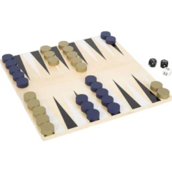 Small Foot Jeux D'échecs, De Dames Et Backgammon 3 En 1 Doré -Magasin De Jouets En Bois jeux d echecs de dames et backgammon 3 en 1 dore bois 2