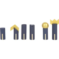 Small Foot Jeux D'échecs, De Dames Et Backgammon 3 En 1 Doré -Magasin De Jouets En Bois jeux d echecs de dames et backgammon 3 en 1 dore bois 5