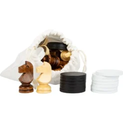 Small Foot Jeux D'échecs Et De Dames XXL -Magasin De Jouets En Bois jeux d echecs et de dames xxl bois 2