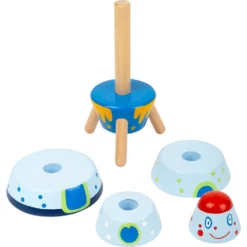 Small Foot Jouet à Empiler - Navette Spatiale -Magasin De Jouets En Bois jouet a empiler en bois navette spatiale 2