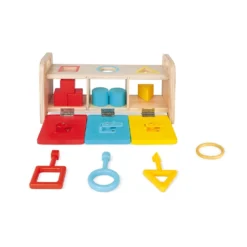 Janod La Boîte à Clefs - Essentiel -Magasin De Jouets En Bois la boite a clefs essentiel bois 2