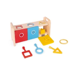 Janod La Boîte à Clefs - Essentiel -Magasin De Jouets En Bois la boite a clefs essentiel bois 4