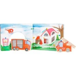 Small Foot Livre En Bois - Secouristes -Magasin De Jouets En Bois livre en bois secouristes 3