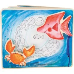 Small Foot Livre En Bois - Vie Sous La Mer -Magasin De Jouets En Bois livre en bois vie sous la mer 5