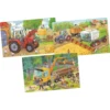 Goki Lot De 3 Puzzles 24 Pcs - Véhicules Agricoles