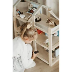 Small Foot Maison De Poupée - Beauté Naturelle -Magasin De Jouets En Bois maison de poupee beaute naturelle bois 2