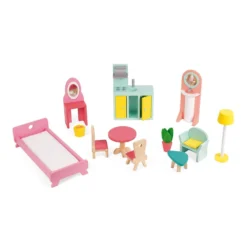 Janod Maison De Poupée - Happy Day -Magasin De Jouets En Bois maison de poupee happy day bois 4