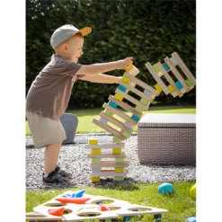 Small Foot Méga Tour Chancelante 11 Small Foot Méga Tour Chancelante -Magasin De Jouets En Bois mega tour chancelante bois 3