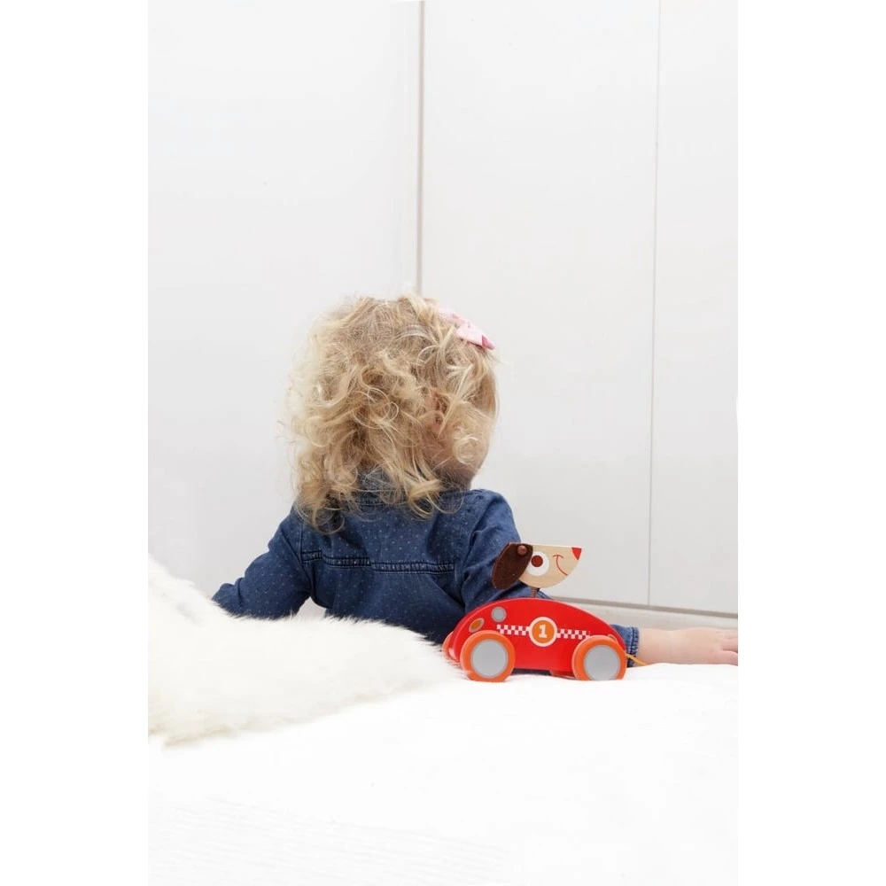 Scratch Petit Chien Pilote De Course à Tirer 2 Scratch Petit Chien Pilote De Course à Tirer – Image 2